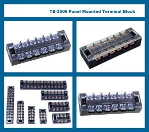 Wholesale 25A 12 Pole Terminal Block 230V 400V 660V Fixed Barrier Screw Plate Mount from china suppliers