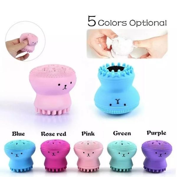 Softly Silicone Manual Multi Function Massage Exfoliator face washing brush