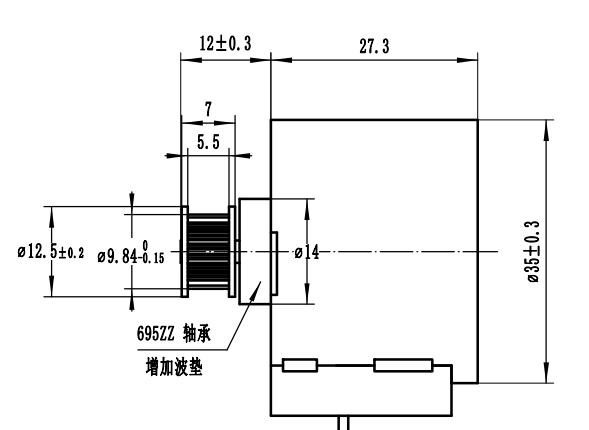 35mm 5V DC Micro Stepper Motor For Positioning With Copper Coil