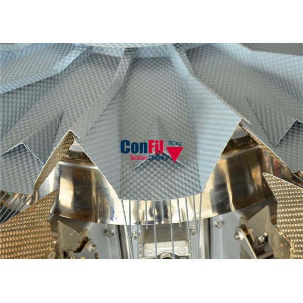 200gram Multi Head Packing Machine 14 Head Weigher Filling Machine Embossed Surface