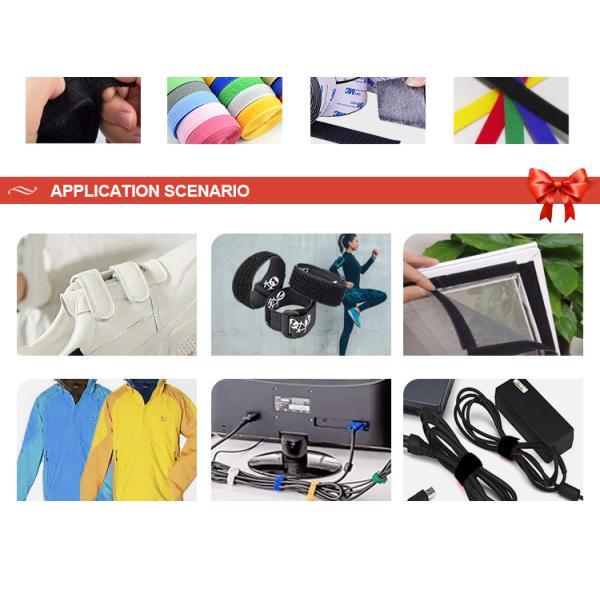 wholesale solid color black and white hook & loop for sewing clothes magic sticks