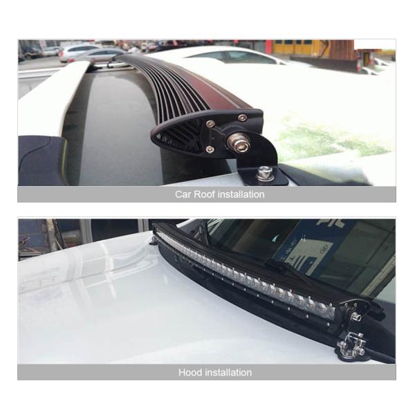 3D 120W 150W 180W 240W Super Slim Single Row Curved Led Light Bar Combo Beams For 4x4 Offroad SUV 4WD ATV Driving Work L