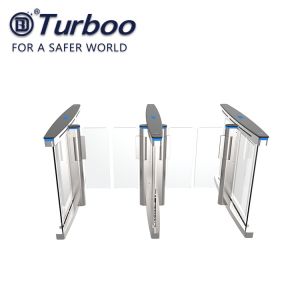 Office Building Turnstiles Small Size Optical Turnstiles Swing Barrier Gate
