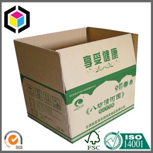 Wholesale Double Wall Corrugated Cardboard Paper Box; Green Logo Printing Packaging Box from china suppliers