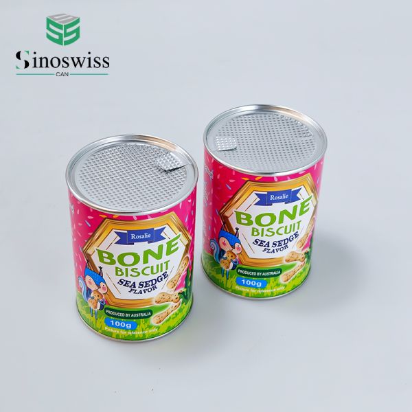 Custom Printed Food Paper Canister Packaging Eco Friendly Paper Can Packaging
