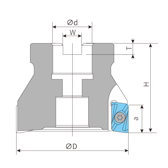 BAP Right Angle Shoulder Face Mill