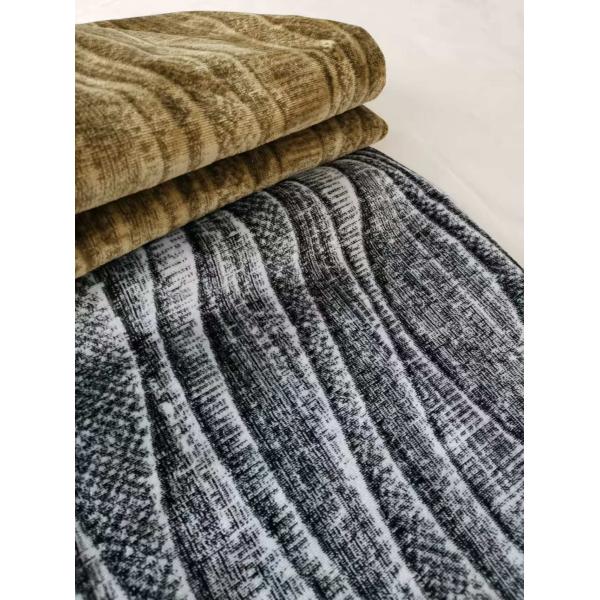 Shrink Resistant Multi Color Upholstery Velvet Fabrics Custom Jacquard Fabric