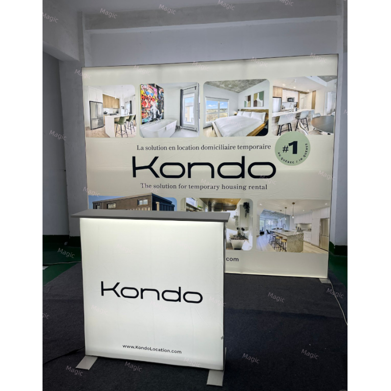 SEG Fabric Lightbox Booth 10x20ft Backlit Trade Show Display