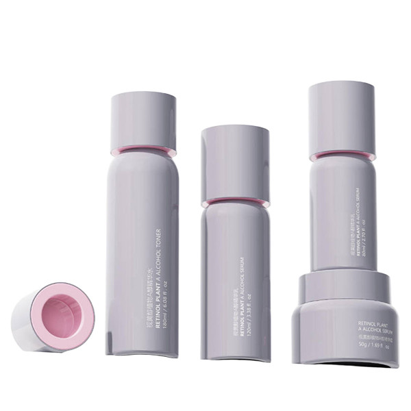 Customized Empty Skincare Bottles PETG Round Shoulder Bottle for Essence 180ml/120ml Capacity 50g Cream Bottle Ergonomic Design