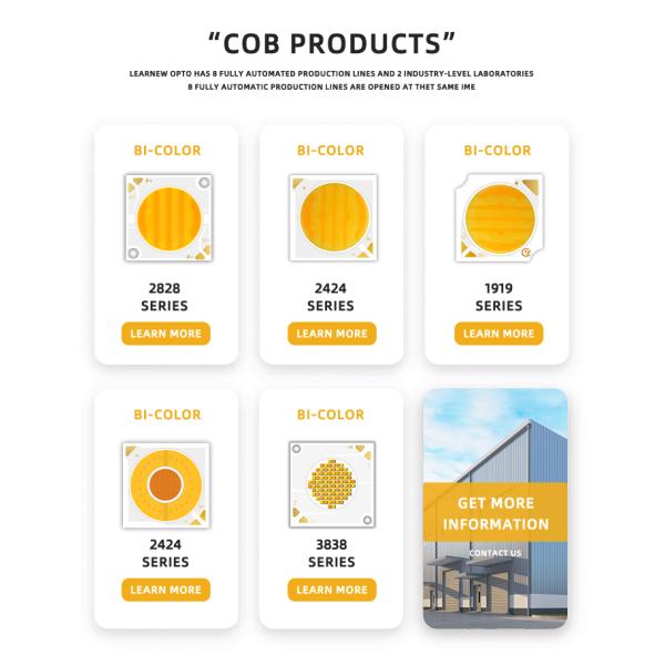 30W+30W BICOLOR 1919 COB LED CHIP DOWNLIGHTS INDOOR LIGHTS SPOTLIGHTS 36-38V DIMMABLE CCT Two Colors 2700-6500K