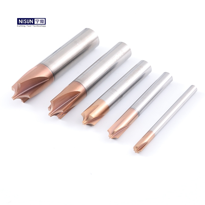Inner Corner Radius Cutter Milling Tools 2 Flutes Cnc Machining Cast Iron Mill Tools