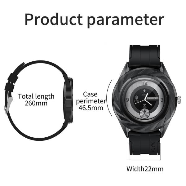 Men Smartwatch Bluetooth Call Heart Rate Monitoring Step Distance Fitness Tracker