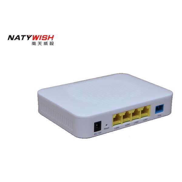 High Performance GEPON ONT 4FE / 4GE Light Weight For Smart Home / Hotel