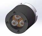 60mm 48V 8 Poles Brushless DC Gearmotor Customization Compact And Lightweight