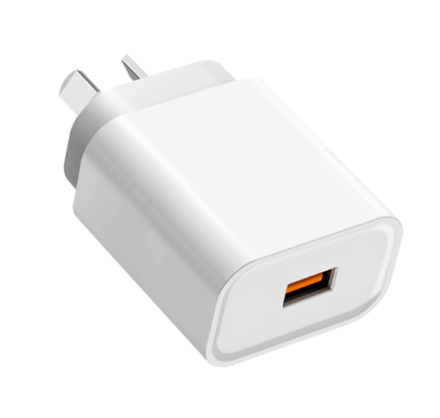 Fast Sync 18W AU Charger Ready Cable Qualcomm Certified 2.4A Output Current ABS PC Plastic