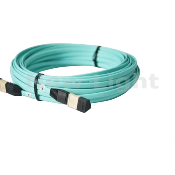 15 Meters OM3 12 Strand Multimode MPO MTP Fiber Optic Cable for QSFP/SR Module
