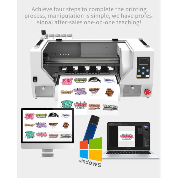 KECAI A3 DTF Printer Machine Dual XP600 I1600 Head with 30cm Size New Impressora 1-Year Warranty