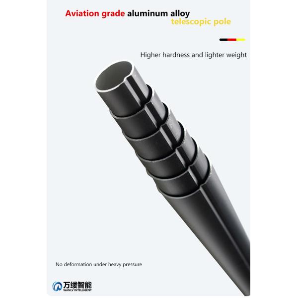 3.5 M Telescopic Pole Water Spray Brush for Photovoltaic Panel Cleaning Physical Cleaning Principle