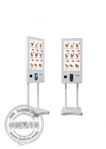 China 32 Inch Food Ordering Self Service Payment Kiosk For McDonald / KFC / Restaurant on sale