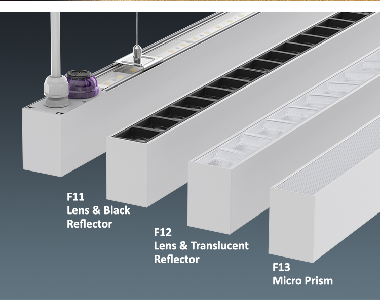 Dimmable LED Linear Light with 85° Beam Angle and UGR