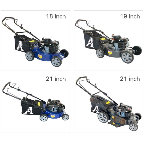 2-Stroke Manual Cordless Diesel Lawn Mower 196cc Engine Industrial Grade Hand Push with Grass Box Feature