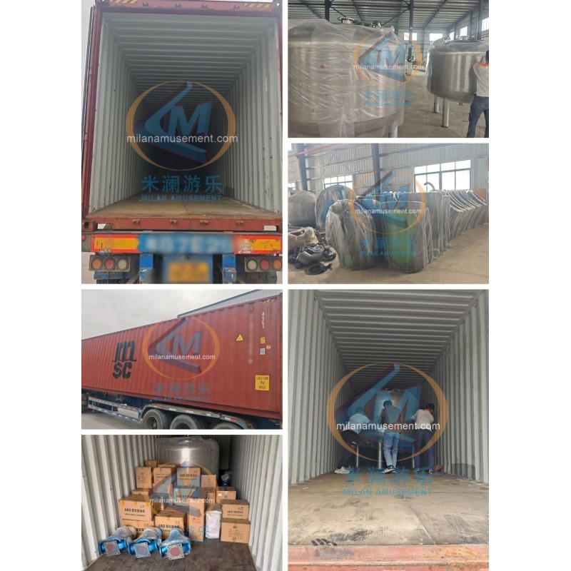 Customized Movable Inflatable Water Park Slide Suitable For Outdoor