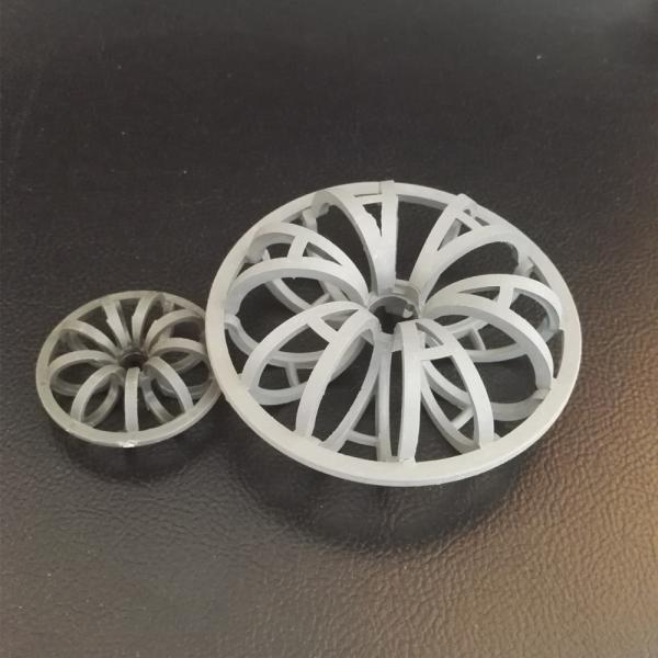 Plastic Tower Packing CPVC Tellerette Packing Ring For Stripping Service