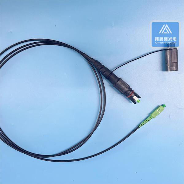 Armored Fiber Patch Cable 3m with Compatible Corning -SC/APC Connector LSZH Jacket