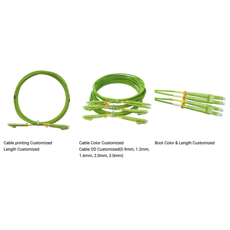 OM5 LC Fiber Optic Patch Cord Multimode Duplex LSZH Jacket 2.0mm 5M LC Patch Cord