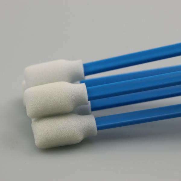 PP Stick Rectangle Foam Tip Cleaning Swabs For Printer