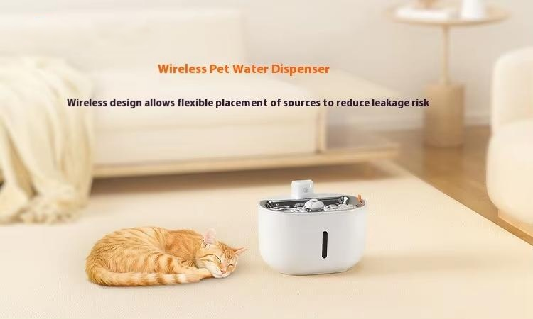 Modern App-Controllable Automatic Cat Dog Water Dispenser Eco-Friendly Battery Operated Pet Fountain with Filter for Puppies