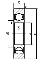 Wholesale Bearings for Material Handling System: Cam Rollers LR200-2RS from china suppliers