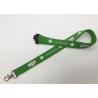 Promotions custom Green color silk screen printing Lanyards with any customized logo for sale
