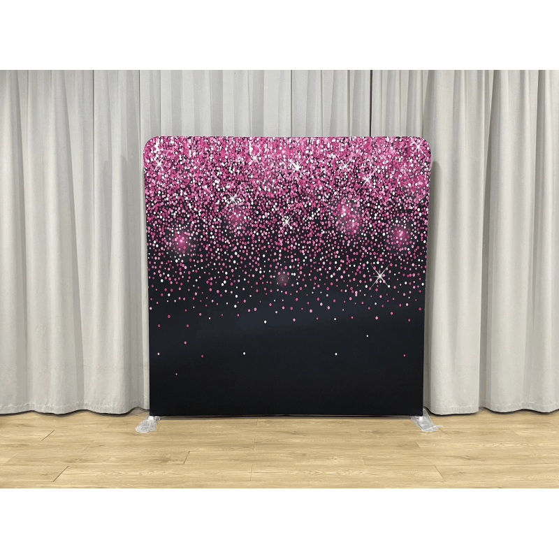 8x7.5ft Pillowcase Backdrop Two Stands Five Printed Covers Photo Booth Setup