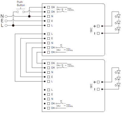 Easy-use series 50W NFC programmable DALI2 dimmable led driver from 700mA to 1400mA