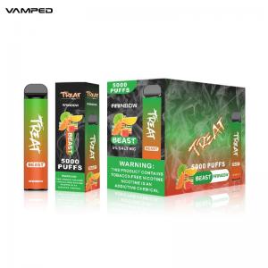 Wholesale 1350mAh Disposable Pod Vaporizer Rainbow Candy E Cigars 100x19mm from china suppliers