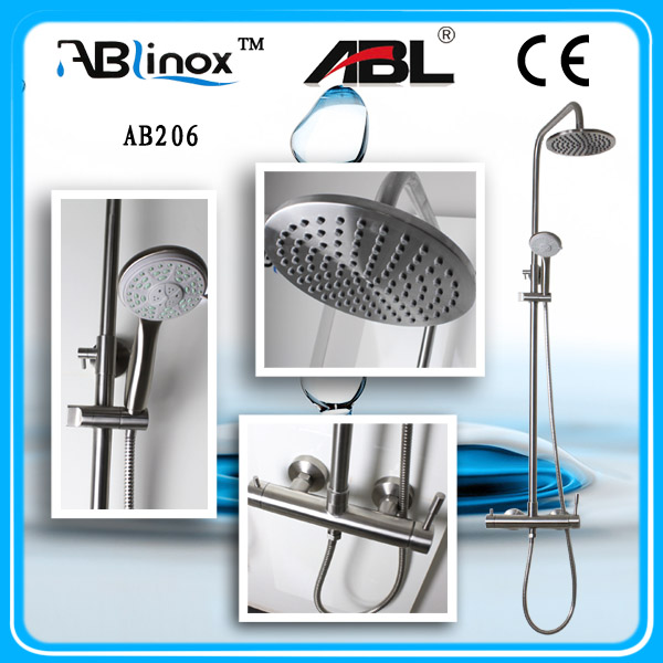 Mirror SS 304 Wall Mounted Bath Shower Filter Adjustable Base