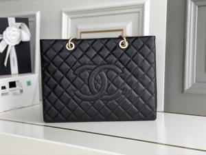 Wholesale Large Chanel Lychee Leather Caviar Grand Shopping Tote GST Bag from china suppliers