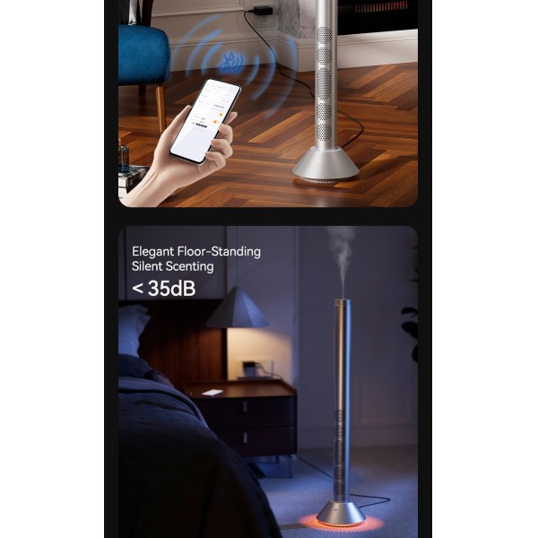 Bluetooth Connection Colorful Night Light Commercial Aroma Diffuser with Cold-air Diffusion Technology