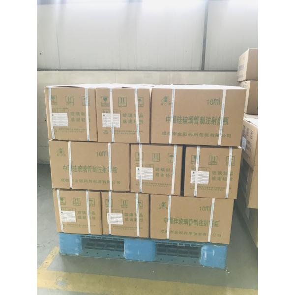 Directly Supply Clear Glass Bottle with Rubber Stopper Sealing Type