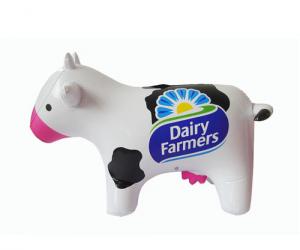 China Customized vivid designed pvc inflatable cow animal,dairy cattle toys on sale