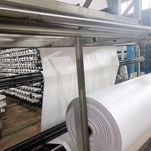 China Big Bag PP Woven Sack Fabric , 60-220GSM Polypropylene Woven Fabric Roll on sale