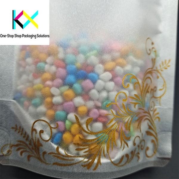 Clear Front Silver Backed Rotogravure Printed Pouches Aluminized Plastic Packaging