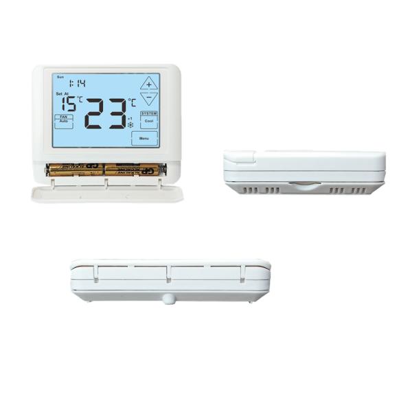 24V LCD Display Touch Screen Weekly Programmable Digital Heating Thermostat for Heating and Cooling