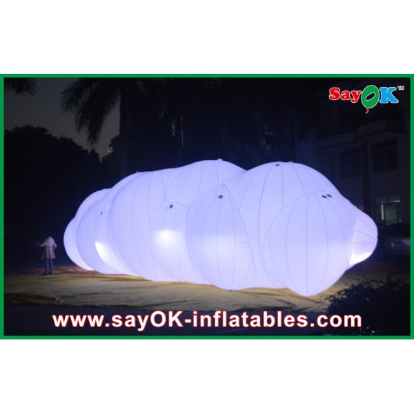 0.18mm PVC Inflatable Helium Cloud Balloon Float In the Air With LED Light