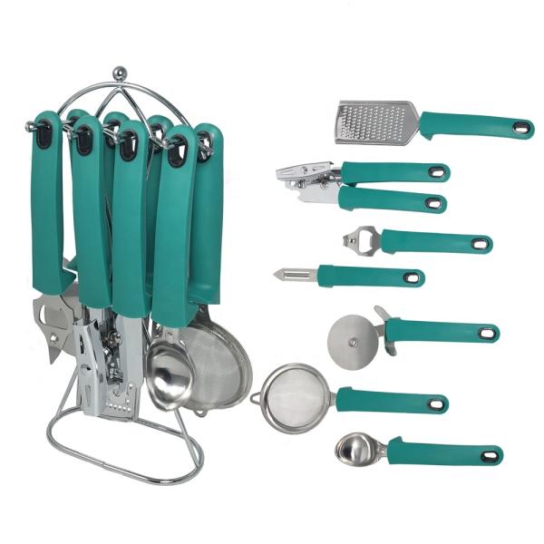 Stainless Steel Kitchen Gadgets Set Can Opener Bottle Opener Peeler and More for Home