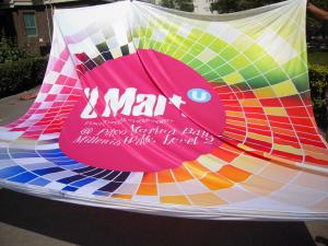 China Eco-Friendly Colored Fabric Banners Printing Custom Size For Flag Advertising Banner on sale