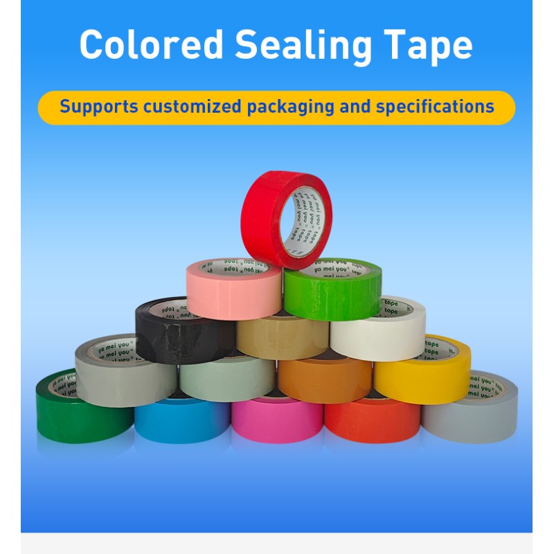 Custom Logo Multi Colored Adhesive Tape For Logistics Labeling Household Storage Use