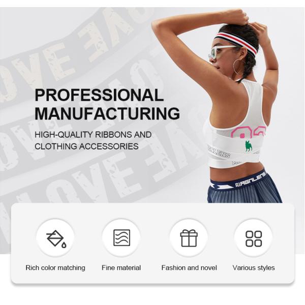 Custom Logo Jacquard Elastic Band