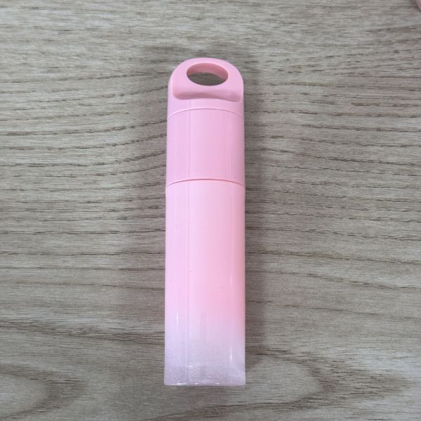 6ml Pink Gradient Heart-Shaped Cap Lip Gloss Tube Packaging Empty Container
